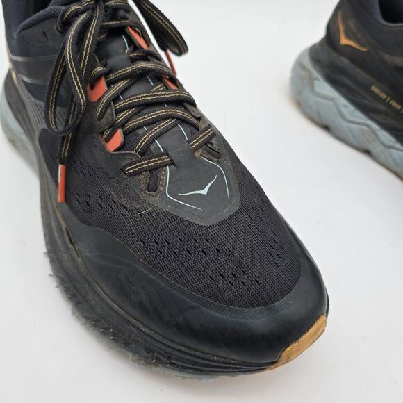 Hoka Stinson ATR 6 Mens 10.5 Black Blue Orange Shoes Sneaker Athletic Training - Picture 8 of 13